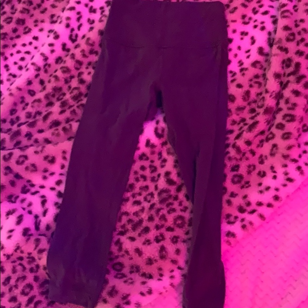 lululemon cropped gray leggings size 2